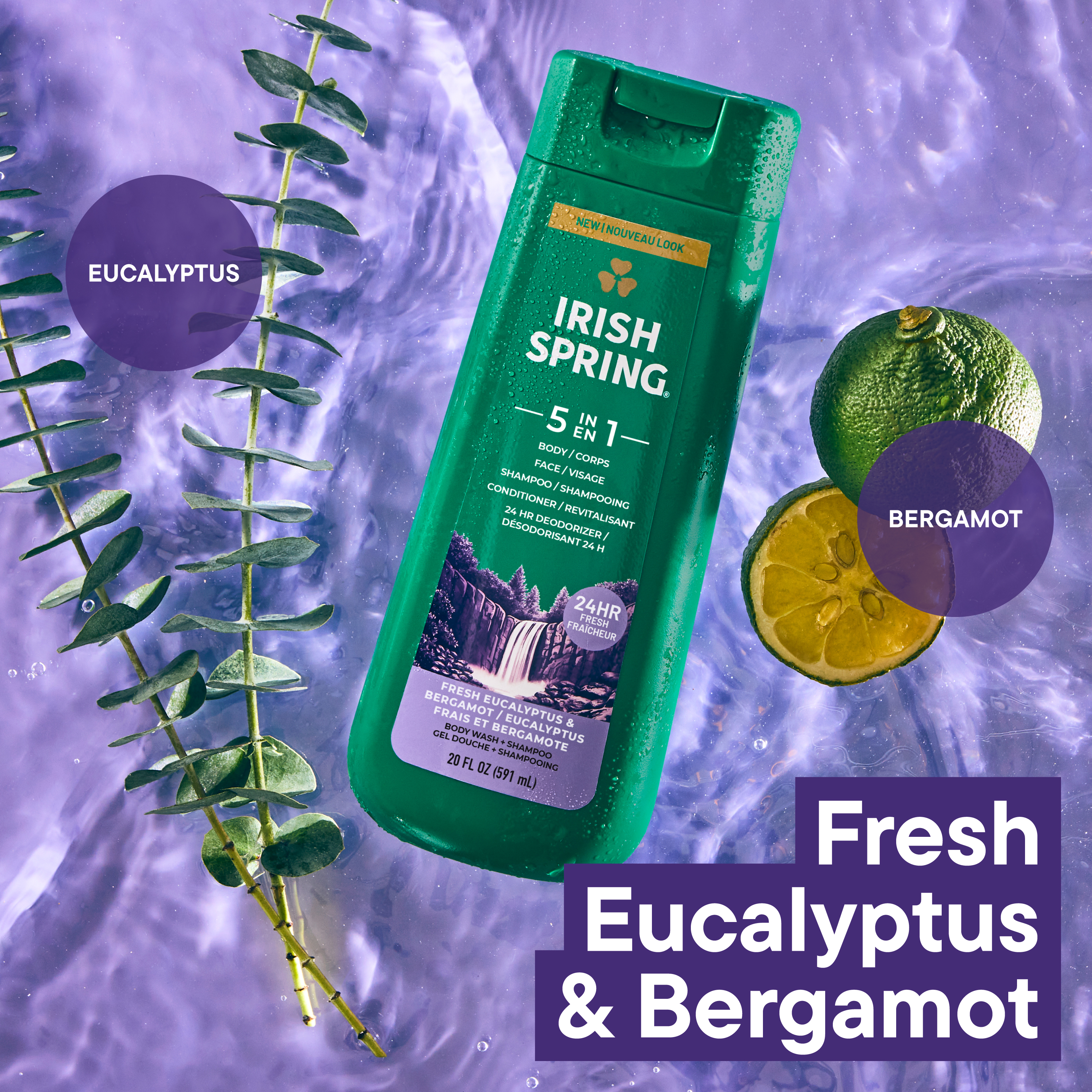 Irish Spring Fresh Eucalyptus Body Wash PDP